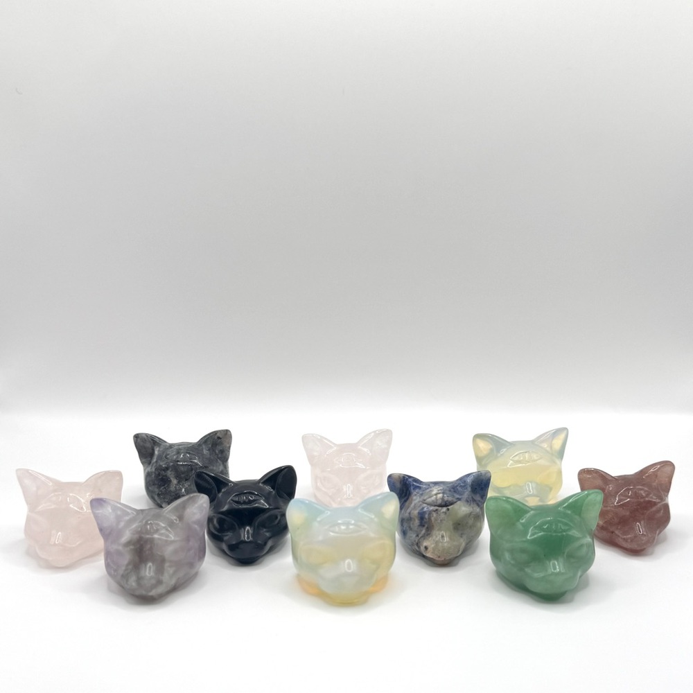 Crystal Cat Head